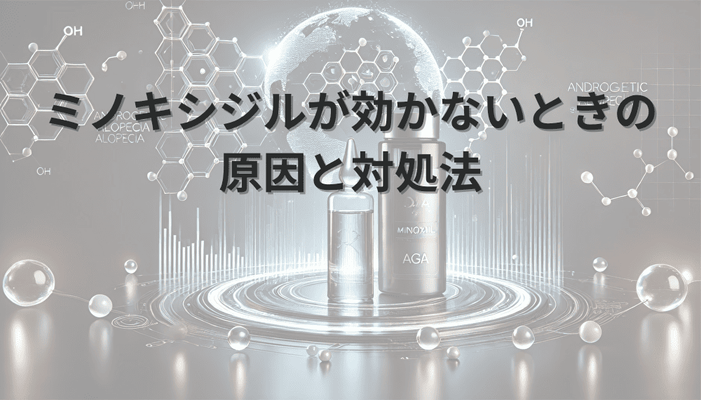 ミノキシジルが効かないときの 原因と対処法