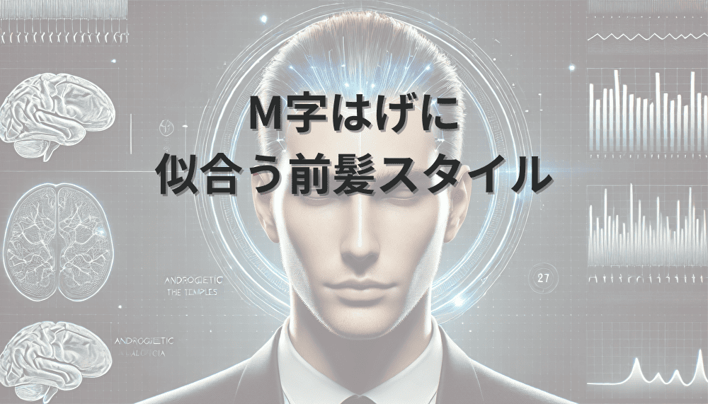 M字はげ　髪型