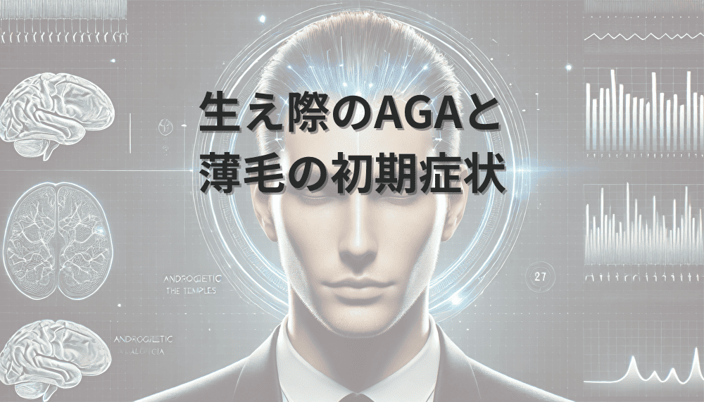 生え際　AGA　薄毛