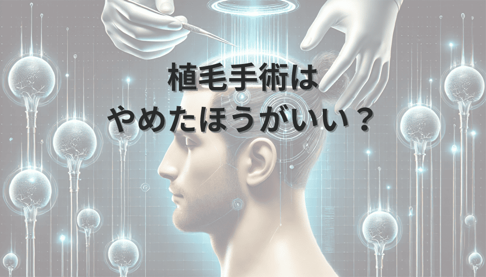 植毛手術　やめたほうがいい