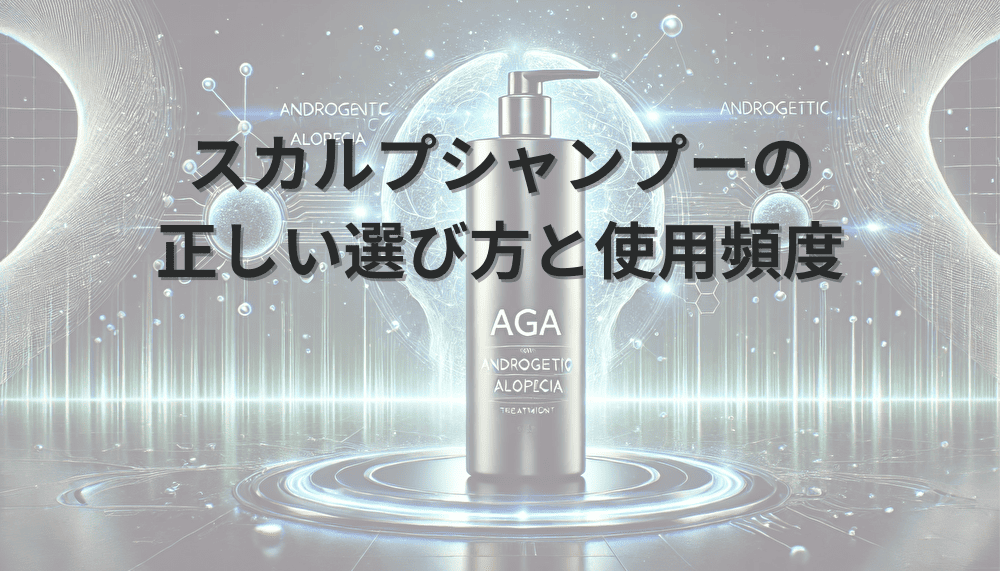 スカルプシャンプーの正しい選び方と使用頻度について