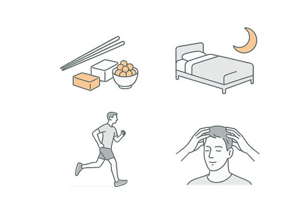 育毛に役立つ生活習慣とエクオール活用