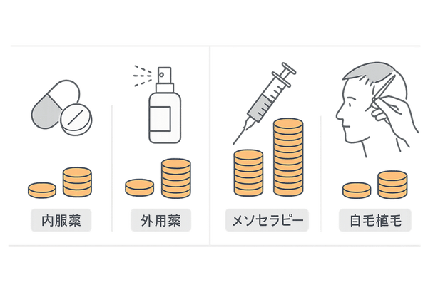 AGA治療費用の目安と施術イメージ