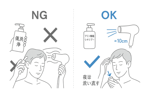 夏のヘアケアNG・OK比較｜洗いすぎ・高温ドライヤー・整髪料の付けすぎ対策