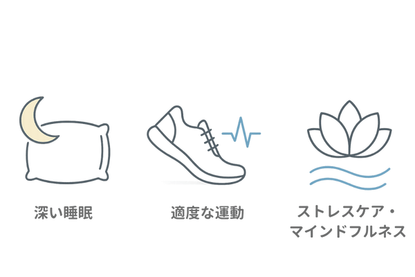 髪に良い生活習慣 ― 睡眠・運動・ストレスケア