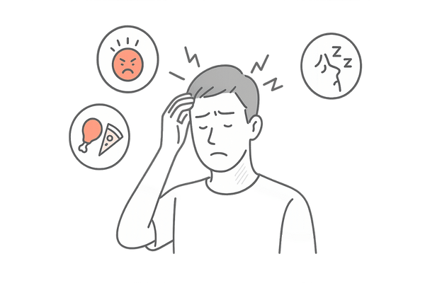 生活習慣が頭皮に与える影響(ストレス・食事・睡眠)