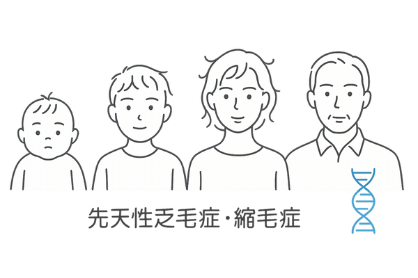 先天性乏毛症・縮毛症