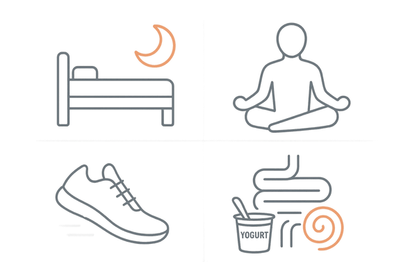 5αリダクターゼ抑制に役立つ生活習慣｜睡眠・ストレス対策・有酸素運動・腸内環境
