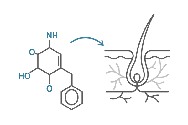 ミノキシジル分子が毛包に作用する過程