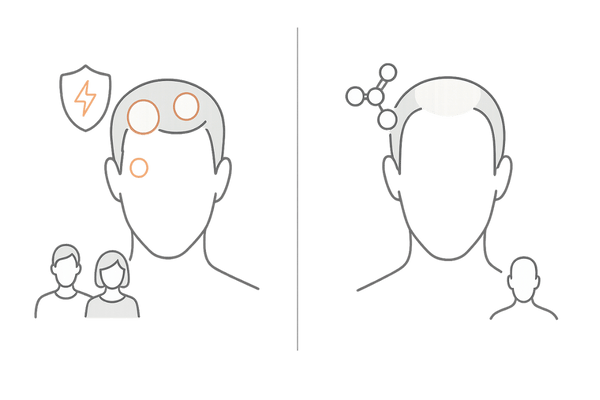 円形脱毛症とAGAの違いを視覚比較|原因・症状・発症年齢のパターン