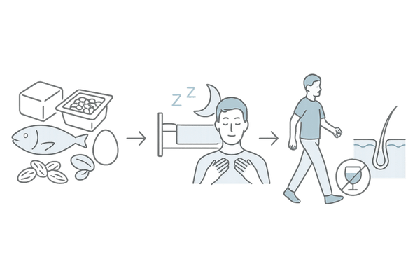 生活習慣で整えるエストロゲンバランス:栄養・睡眠/ストレス・運動/休肝日の3ステップフロー