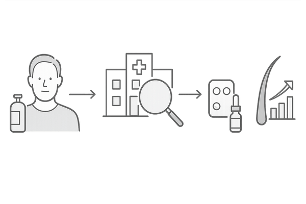 市販薬からのステップアップ|クリニック治療の流れ