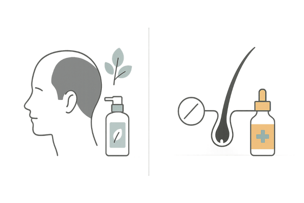 市販薬と処方薬の目的比較|育毛と治療の違い(AGA対策)