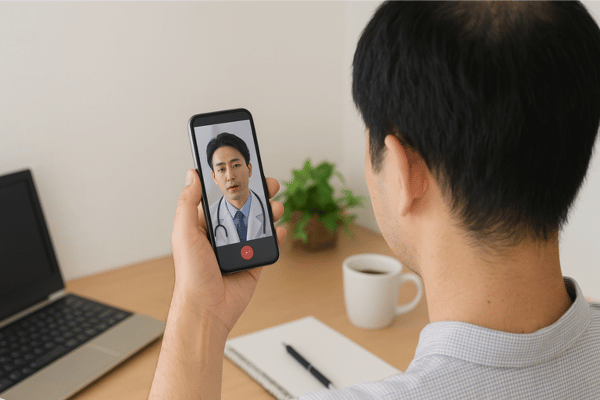 AGA治療をオンライン診療で受けている患者さん