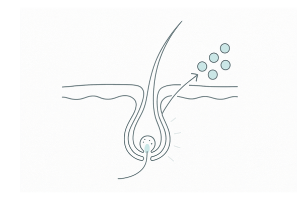 髪の成長を支える要素（アミノ酸・ペプチド・エネルギー供給の抽象）