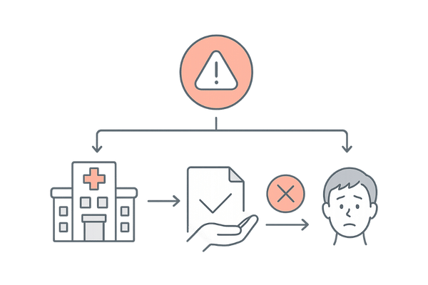 副作用が起きたときの違い：救済制度の有無と対応フロー（国内承認薬 vs 個人輸入薬）