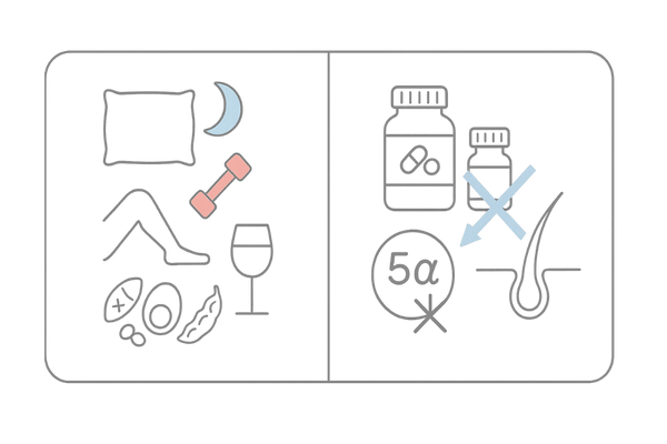 セルフケアと医療的アプローチの比較｜ホルモンバランス対策とAGA治療薬