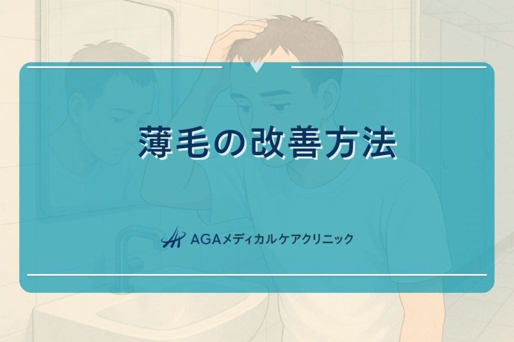 薄毛 改善 方法, 薄毛 改善 男性