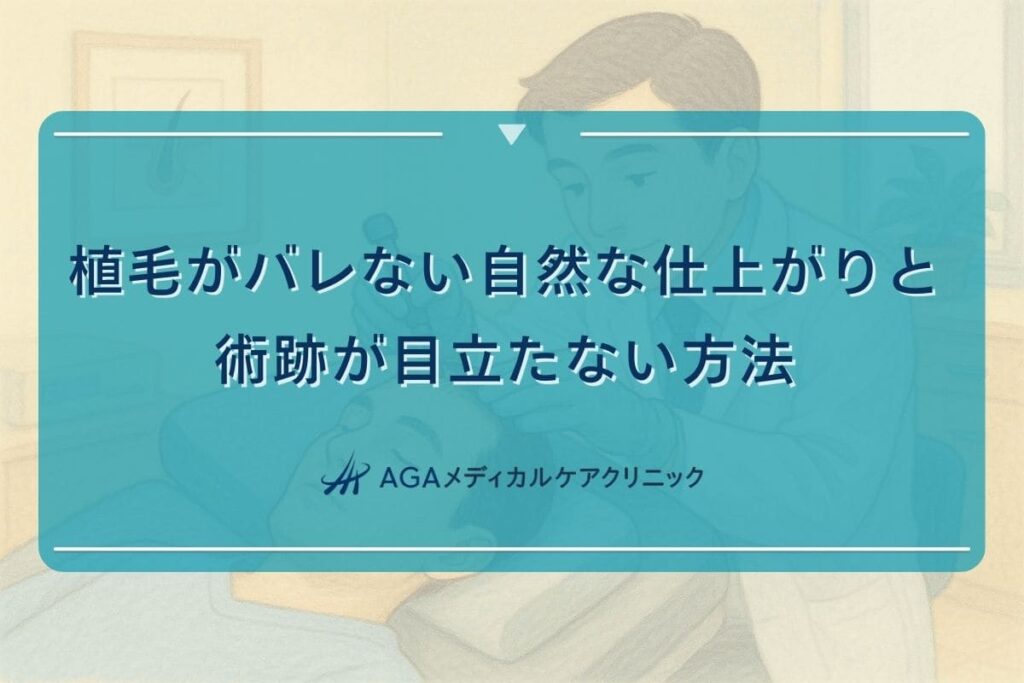 植毛 バレる, 植毛 跡