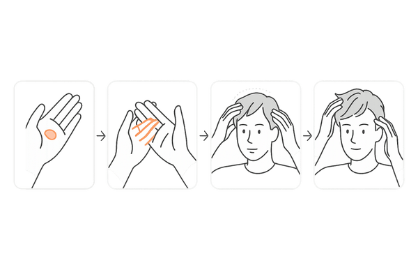 抜け毛を防ぐワックスの正しい付け方｜頭皮を避ける4ステップ