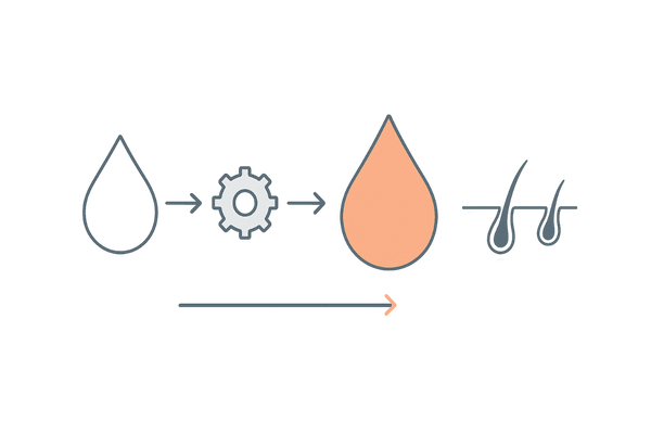 テストステロン→5αリダクターゼ→DHT→毛包ミニチュア化の流れ