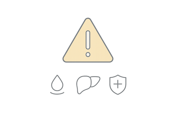 内服薬の主な副作用イメージ｜性機能・肝機能・初期脱毛