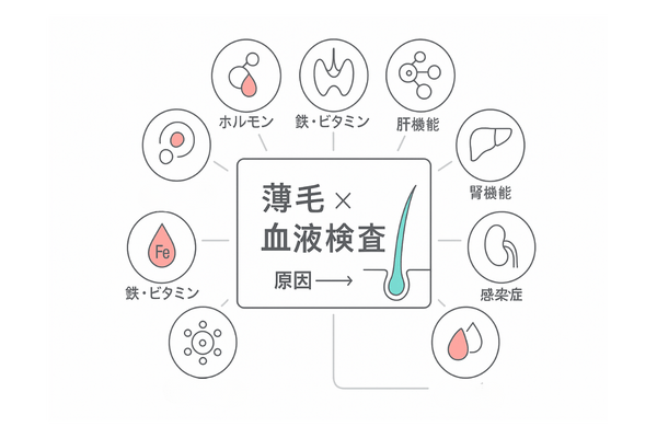 薄毛の原因を探る血液検査の全体像