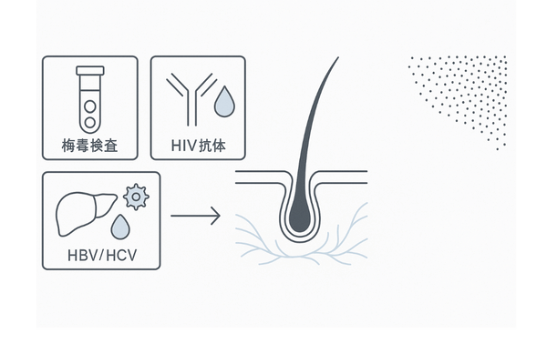感染症関連検査と脱毛のつながり｜RPR・TPLA/HIV/HBV・HCVの評価ポイント