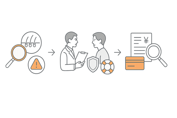 AGAカウンセリングで確認すべき3つの質問（診断根拠・リスク対応・追加費用）