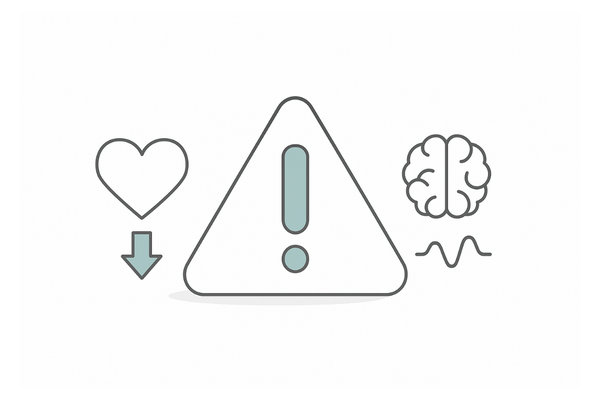 ポストフィナステリド症候群（PFS）注意喚起の抽象図