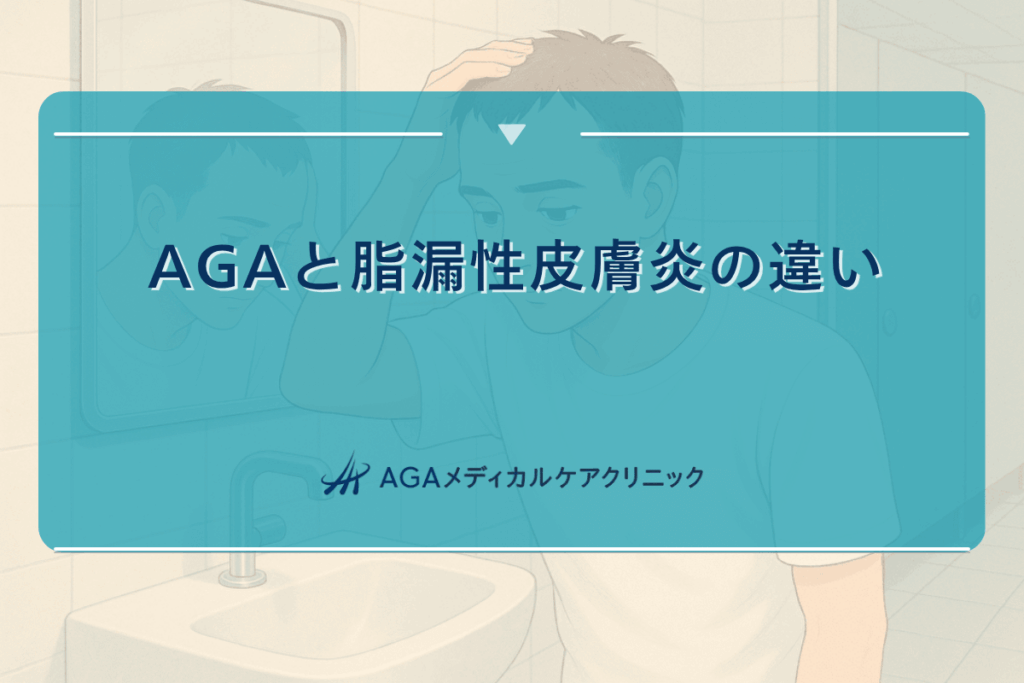 脂漏性皮膚炎 aga, 脂漏性皮膚炎 aga 違い