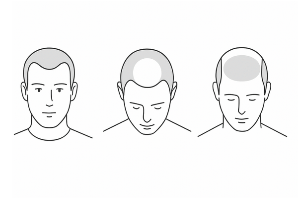 スポーツ刈りで薄毛が目立つケース｜M字・O字・U字の相性イメージ