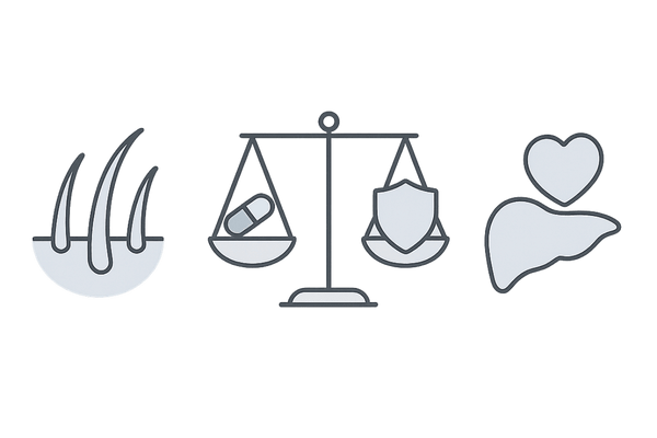 医師による用量調整の考え方：効果と副作用のバランス（デュタステリド）