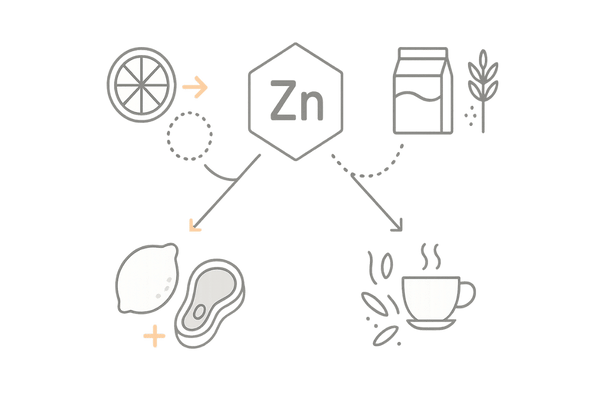 サプリ吸収率のポイント｜相性の良い組み合わせと拮抗関係（分岐フロー）