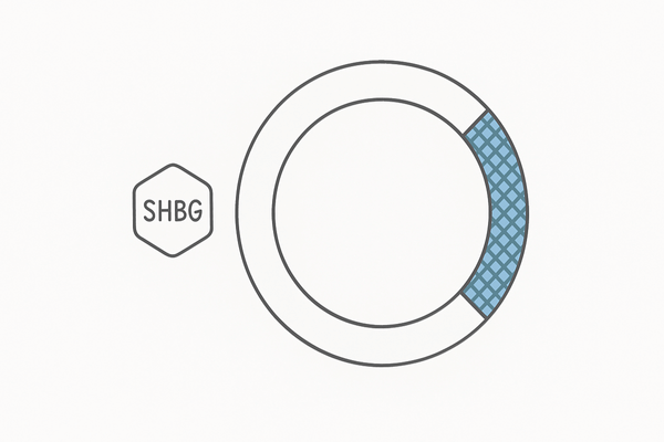 SHBGと“結合型/遊離”のバランス可視化ゲージ