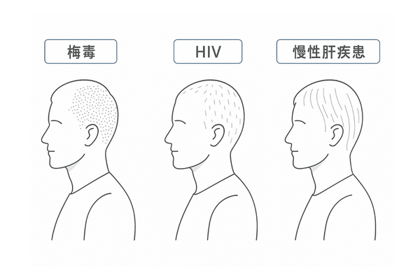 梅毒・HIV・肝炎と脱毛タイプの違い