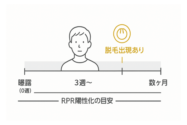 梅毒検査の受検タイミング｜曝露からの目安と病期