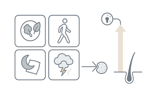 生活習慣によるインスリン抵抗性改善の3本柱+ストレス管理(低GI食・有酸素運動・睡眠・ストレス)