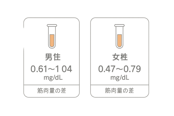 クレアチニン基準値の目安