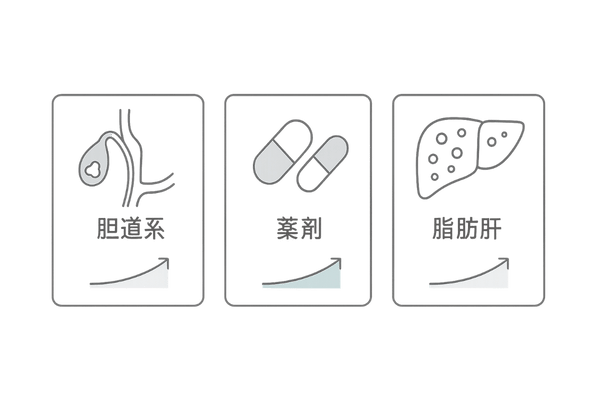 γ-GTP高値の非アルコール要因｜胆道系・薬剤・脂肪肝