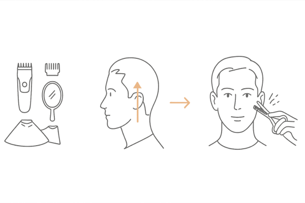 自宅でできる坊主の剃り方ステップ(道具・基本手順・M字のぼかし)