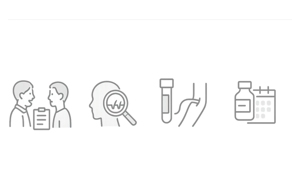 専門クリニックでの診断プロセス|問診・マイクロスコープ・血液検査・治療計画(タイムライン)