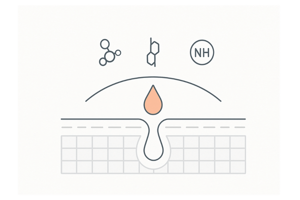 生え際の乾燥対策と頭皮バリア（ヒアルロン酸・セラミド等）