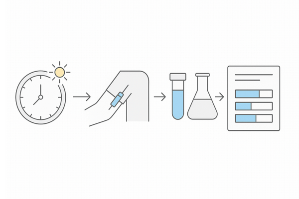 遊離テストステロンの測定フロー｜午前採血から結果判定まで