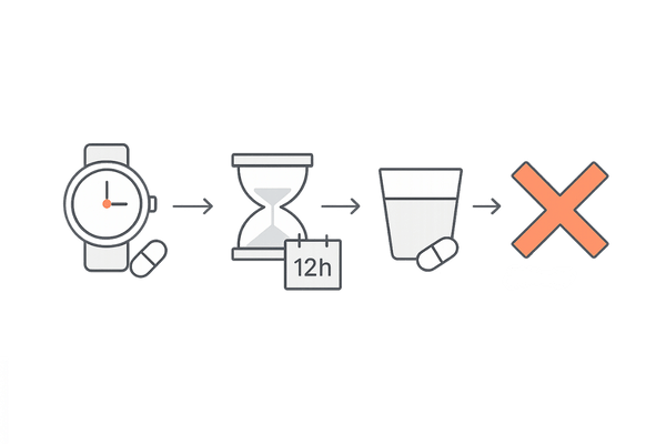 AGA薬を飲み忘れた時の判断フロー｜12時間を目安に安全に対応