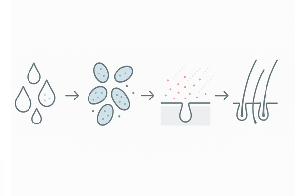 脂漏性皮膚炎の悪循環フロー｜皮脂過多→マラセチア増殖→炎症→抜け毛