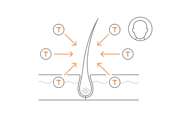 円形脱毛症の自己免疫メカニズム｜毛包を攻撃するT細胞の図解（アレルギー・自己免疫の関与）
