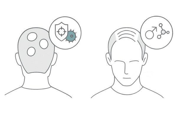 FUE法とFUT法の違いが一目で分かる比較図｜傷跡・採取方法・適するニーズの違い