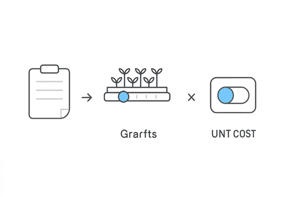 植毛費用の内訳を可視化：基本料金＋グラフト数×単価＋術式の関係図