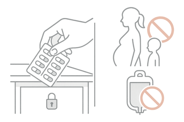 デュタステリドの禁忌対象と安全な保管・献血禁止期間の注意点イメージ